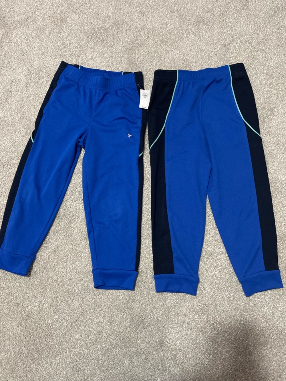 2 Pairs Old Navy Blue & Black Kids Active Jogger Pants
